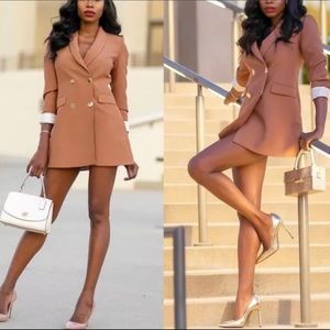 ZARA Double Breasted Frock Blazer Dress